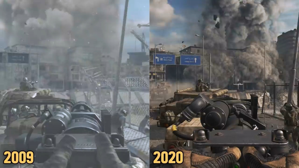مقایسه گرافیک بازی Modern Warfare 2