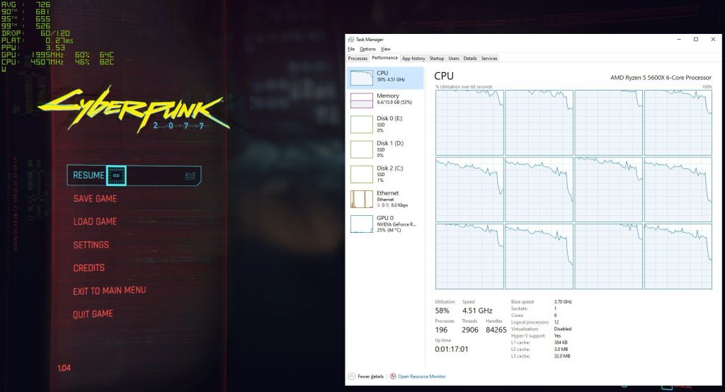 مشکل پردازنده AMD بازی سایبرپانک 2077