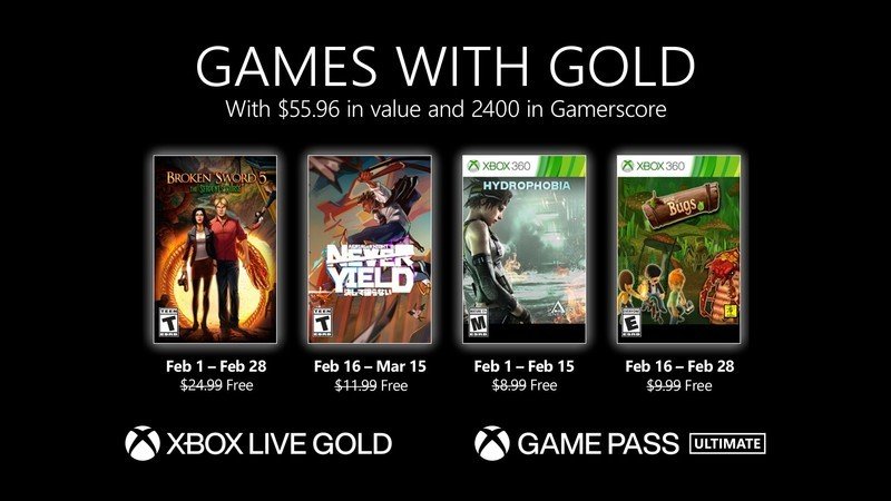 بازی‌های Xbox games with gold