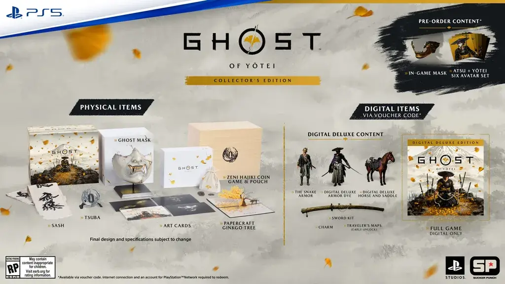 نسخه Collector's Edition بازی Ghost of Yōtei
