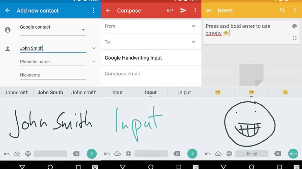 Google Handwriting Input
