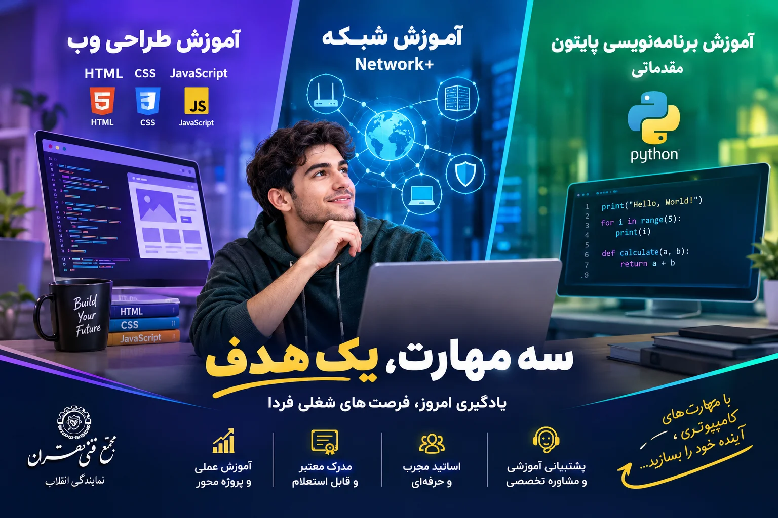 از یادگیری مهارتهای کامپیوتری تا ورود به بازار کار؛ سه مسیر جذاب برای ساختن آینده شغلی